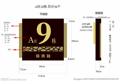 樓號牌設計圖__廣告設計_廣告設計_設計圖庫